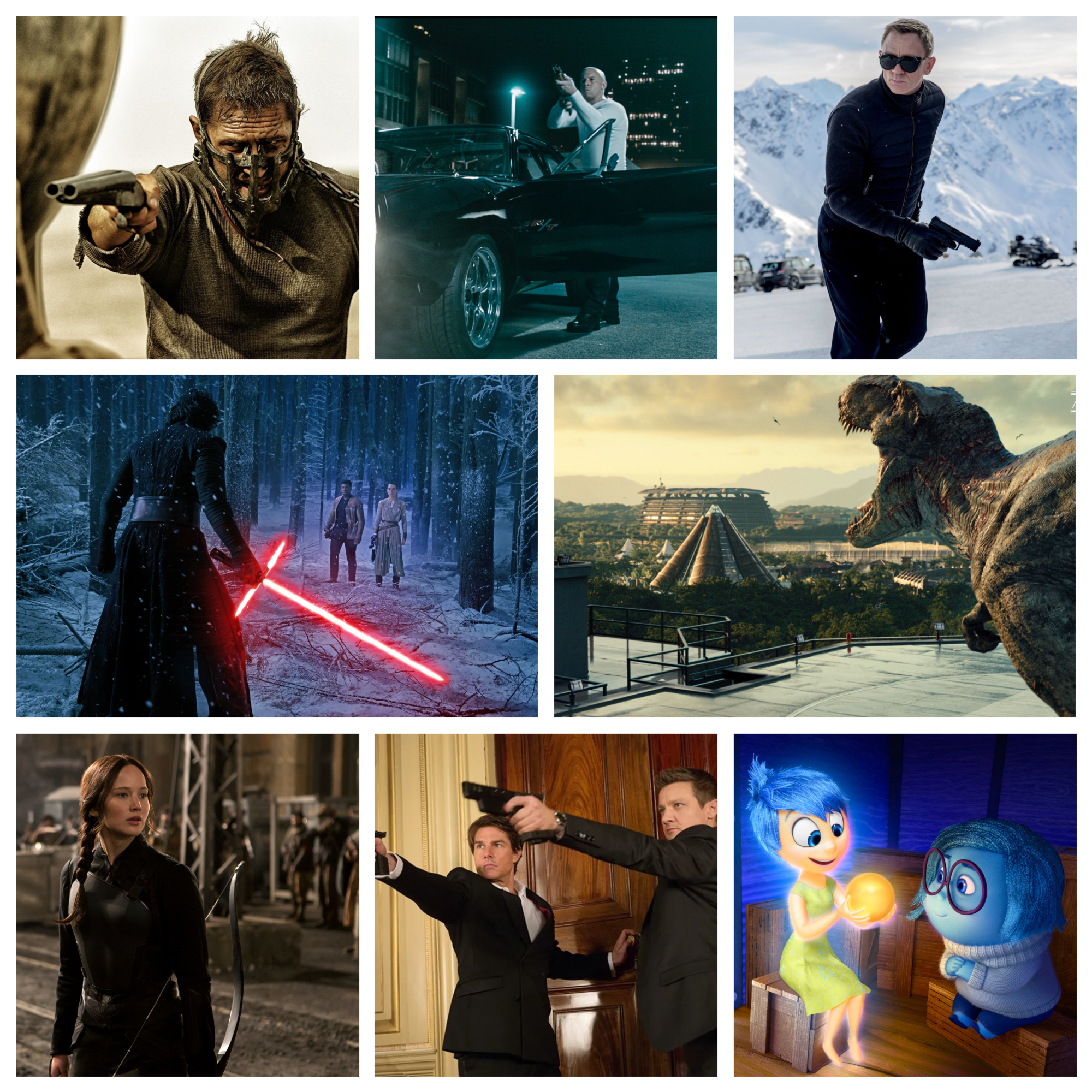 Blank 8 Grids Collage